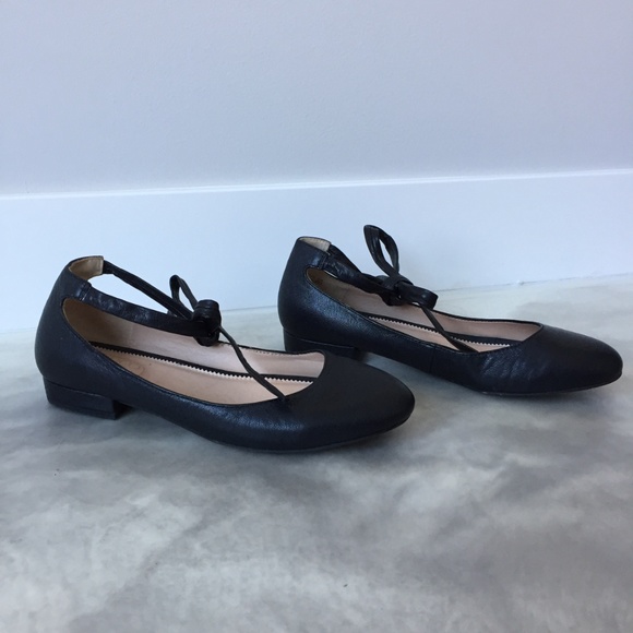 Franco Sarto Blake Leather Lace-Up Ballet Flat 6.5 - Picture 2 of 8